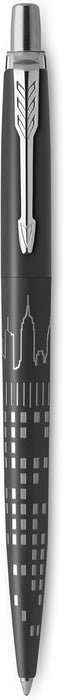 PARKER Jotter Ballpoint Pen, Special Edition, NYC Black CT, Medium Point with Blue Ink, Gift Box