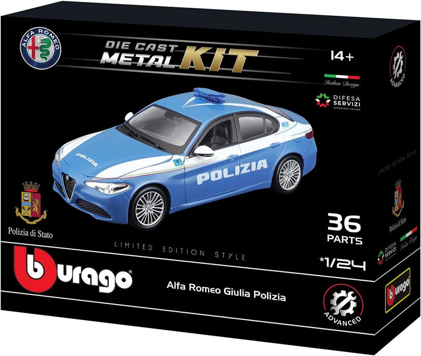 Burago Car 1:24 Model Kit Giulia Police