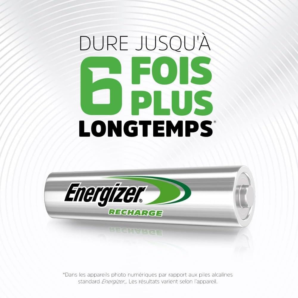 Energizer NimH Extreme Micro Rechargeable Battery 1.2 Volt 800 mAh Pre-Charged Pack of 2