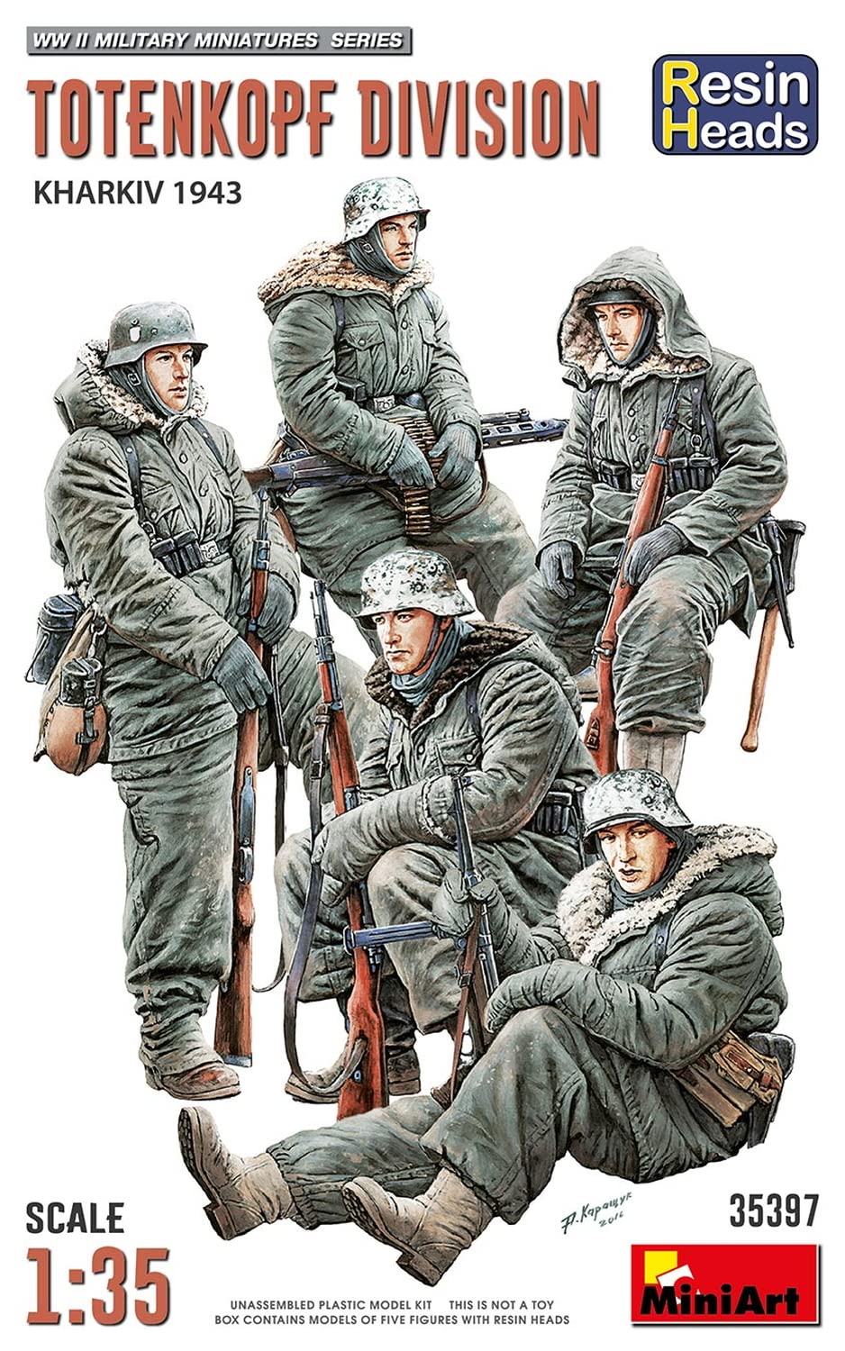 MiniArt MIN35397 1:35-Totenkopf Division. KHARKOV 1943, Molded Color