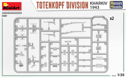 MiniArt MIN35397 1:35-Totenkopf Division. KHARKOV 1943, Molded Color