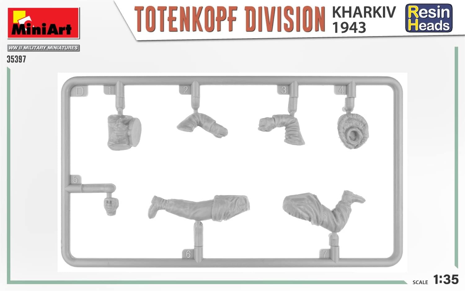 MiniArt MIN35397 1:35-Totenkopf Division. KHARKOV 1943, Molded Color