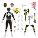 SUPER7 ULTIMATES! Mighty Morphin Power Rangers Black Ranger - 17,8 cm Power Rangers Actionfigur mit Zubehör, Klassische TV-Show-Sammlerstücke