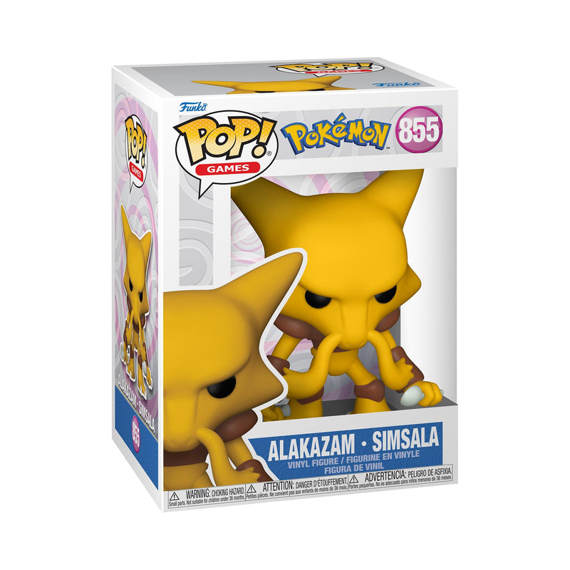 Funko POP! Games: Pokemon - Abra - Alakazam - Collectable Vinyl Figure - Gift Idea - Official Merchandise - Toys for Kids & Adults - Video Games Fans - Model Figure for Collectors and Display