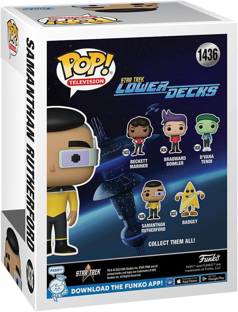 Funko POP! TV: Star Trek LD - Samanthan Rutherford - Star Trek Lower Decks - Collectable Vinyl Figure - Gift Idea - Official Merchandise - Toys for Kids & Adults - Cartoons Fans