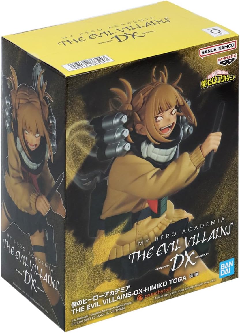 BANPRESTO Himiko Toga My Hero Academia The Evil Villains DX 17 cm Mehrfarbig BP88394 Actionfigur Himiko Toga Bunt