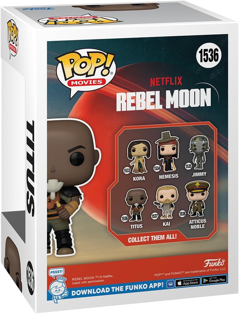 Funko Pop! Movies: Rebel Moon - Titus - Collectable Vinyl Figure - Gift Idea - Official Merchandise - Toys for Kids & Adults - Movies Fans - Model Figure for Collectors and Display