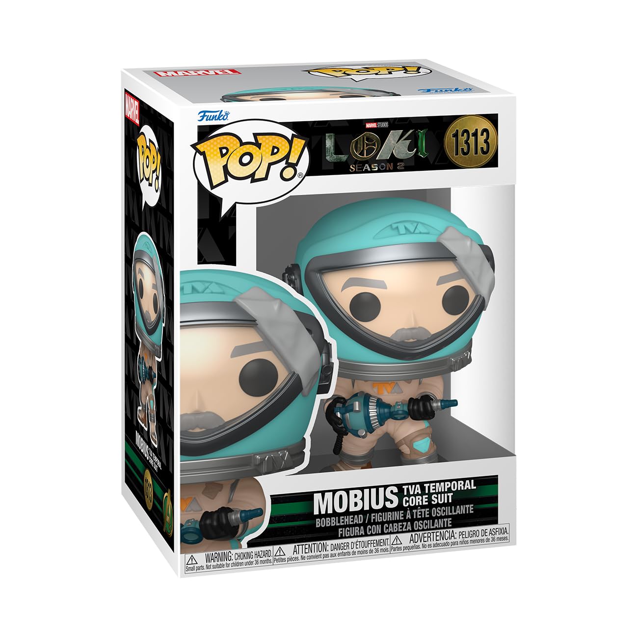 Funko POP! Marvel: Loki Season 2 - Mobius (TVA Temporal Core Suit) - Collectable Vinyl Figure - Gift Idea - Official Merchandise - Toys for Kids & Adults - TV Fans