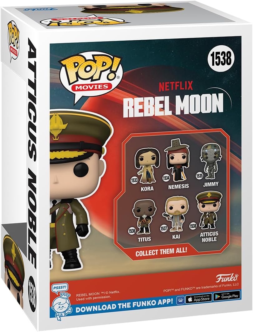 Funko Pop! Movies: Rebel Moon - Atticus Noble - Collectable Vinyl Figure - Gift Idea - Official Merchandise - Toys for Kids & Adults - Movies Fans - Model Figure for Collectors and Display