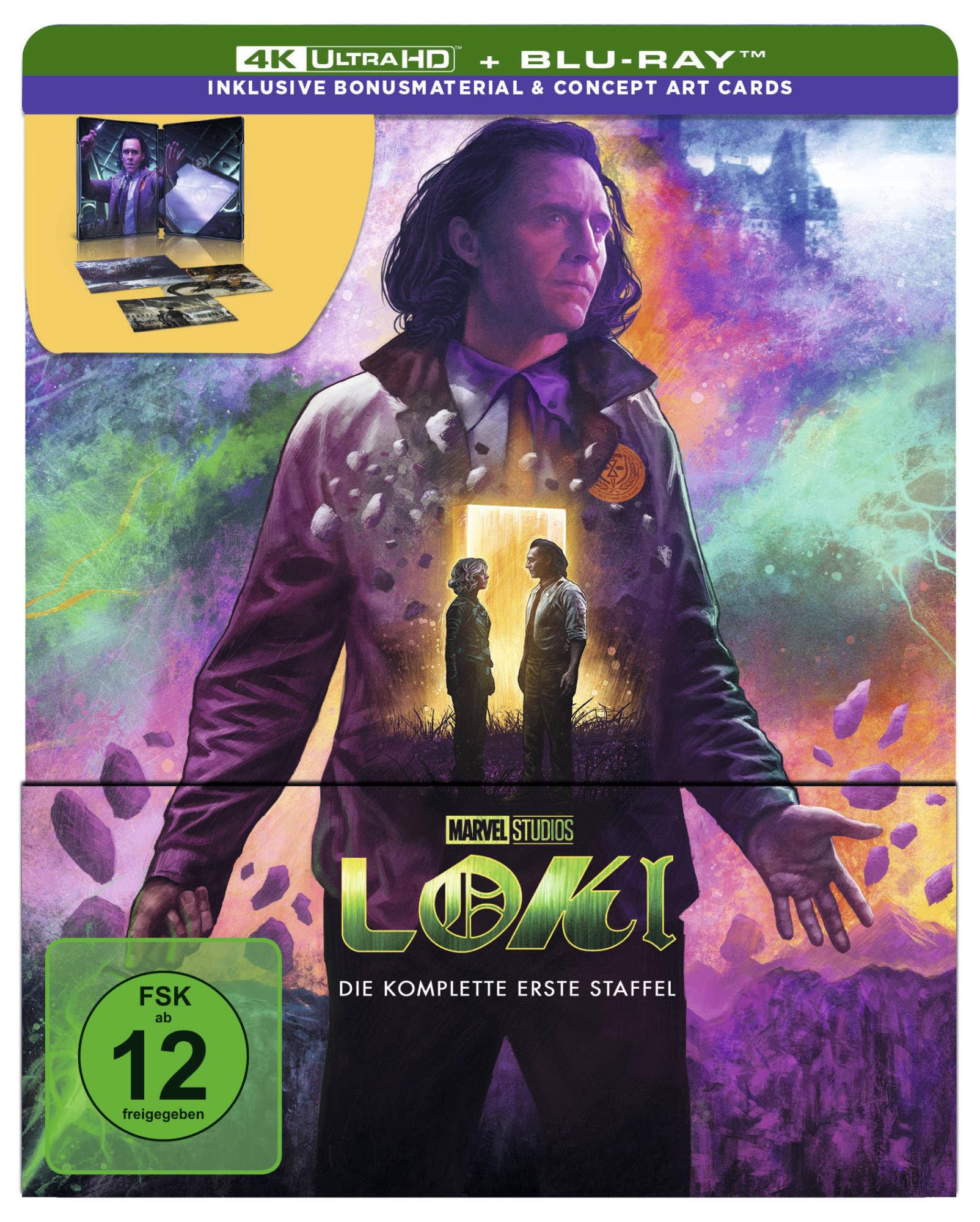Loki - Staffel 1 - Steelbook - Limited Edition (4K Ultra HD) (+ Blu-ray)