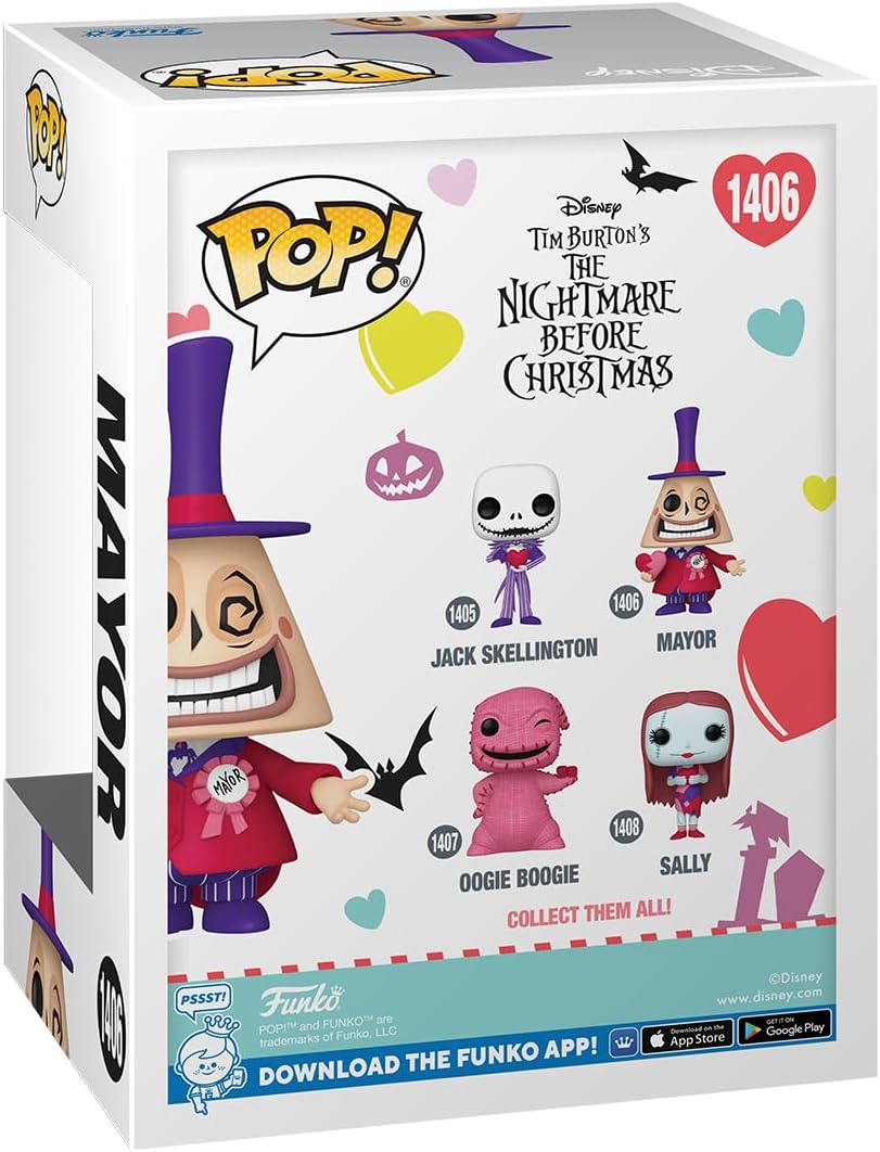 Funko POP! Disney: the Nightmare Before Christmas Valentines - Mayor - Collectable Vinyl Figure - Gift Idea - Official Merchandise - Toys for Kids & Adults - Movies Fans - Model Figure for Collectors