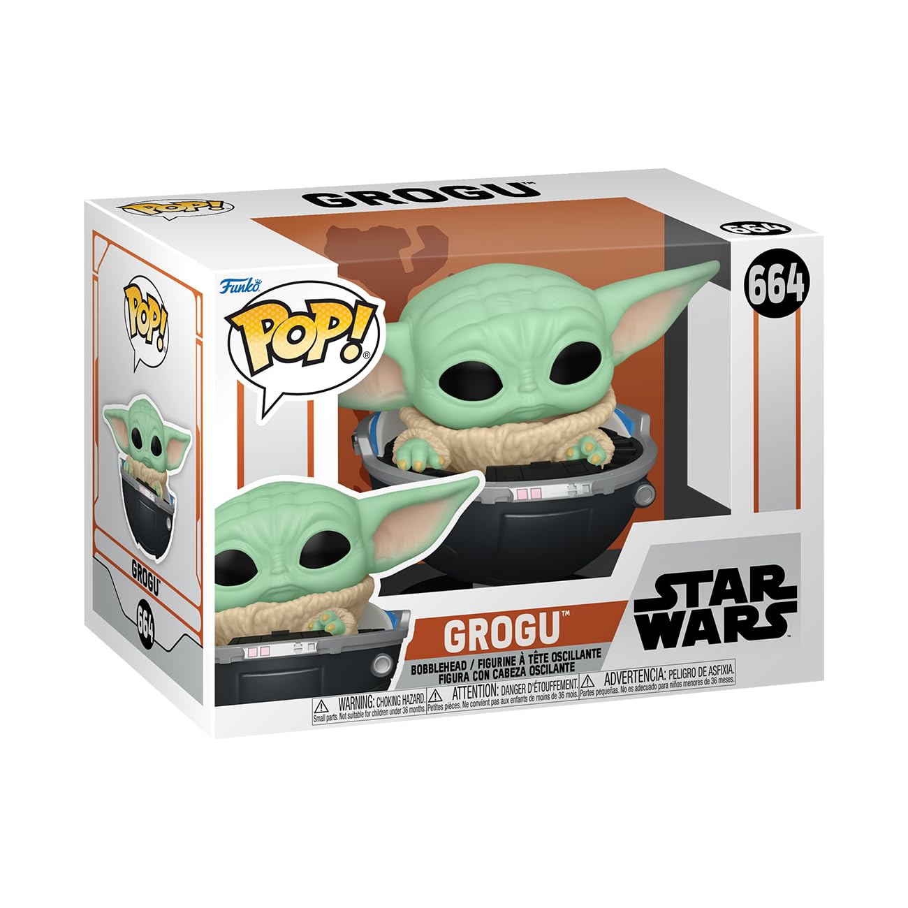 Funko Pop! Vinyl: Star Wars: The Mandalorian S9 - Grogu (The Child, Baby Yoda) - Vinyl-Sammelfigur - Geschenkidee - Offizielle Handelswaren - Spielzeug Für Kinder und Erwachsene - TV Fans