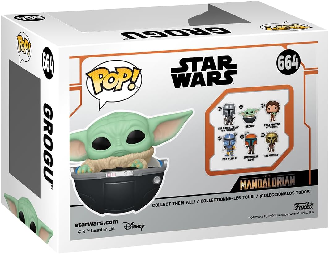 Funko Pop! Vinyl: Star Wars: The Mandalorian S9 - Grogu (The Child, Baby Yoda) - Vinyl-Sammelfigur - Geschenkidee - Offizielle Handelswaren - Spielzeug Für Kinder und Erwachsene - TV Fans