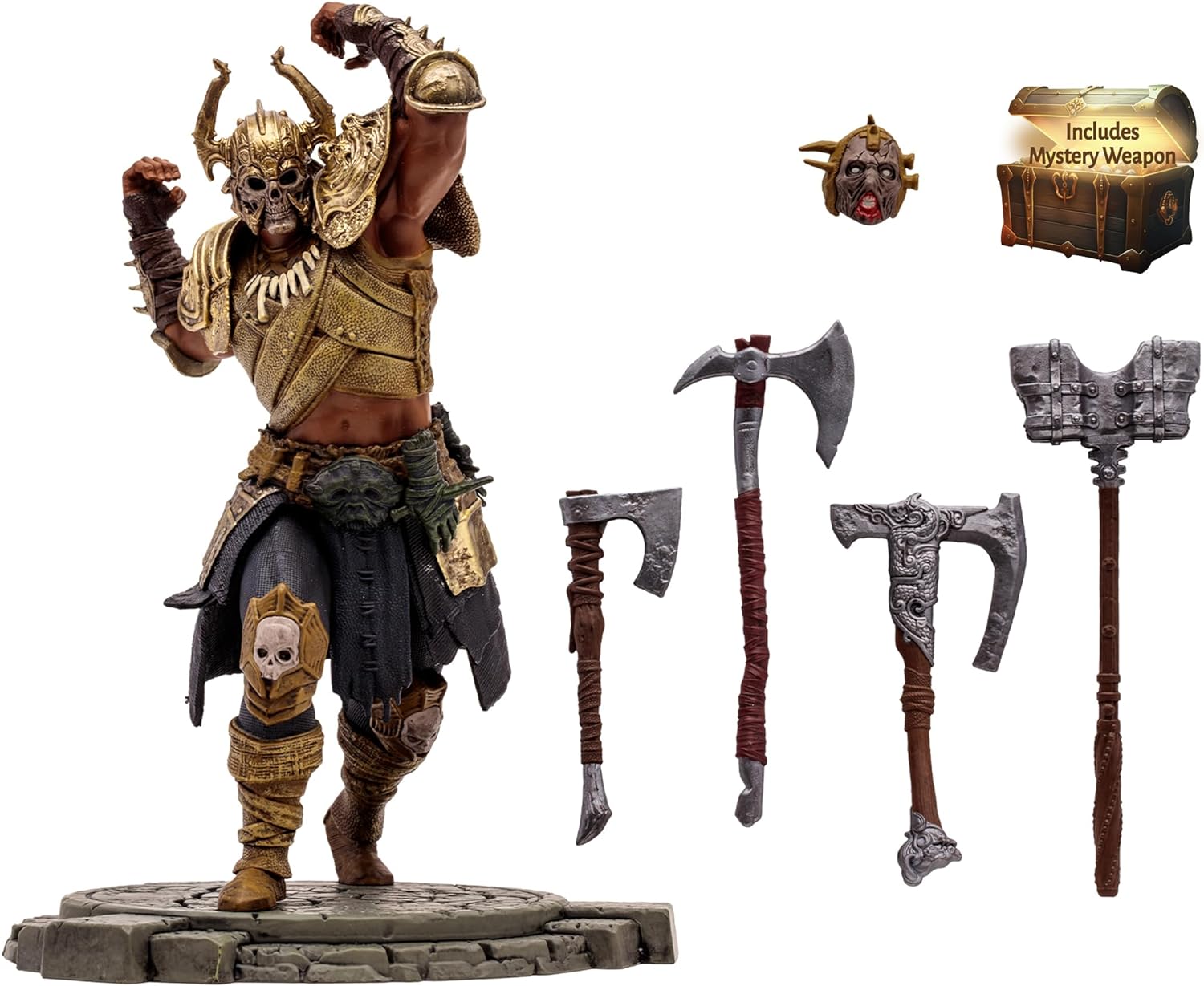 McFarlane Toys - Diablo IV Upheaval Barbarian (Rare) 1:12 Scale Posed Figure