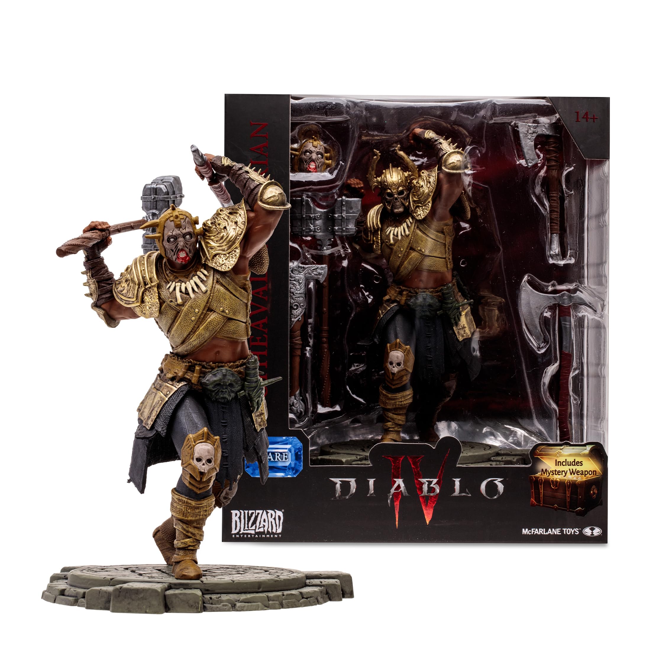 McFarlane Toys - Diablo IV Upheaval Barbarian (Rare) 1:12 Scale Posed Figure