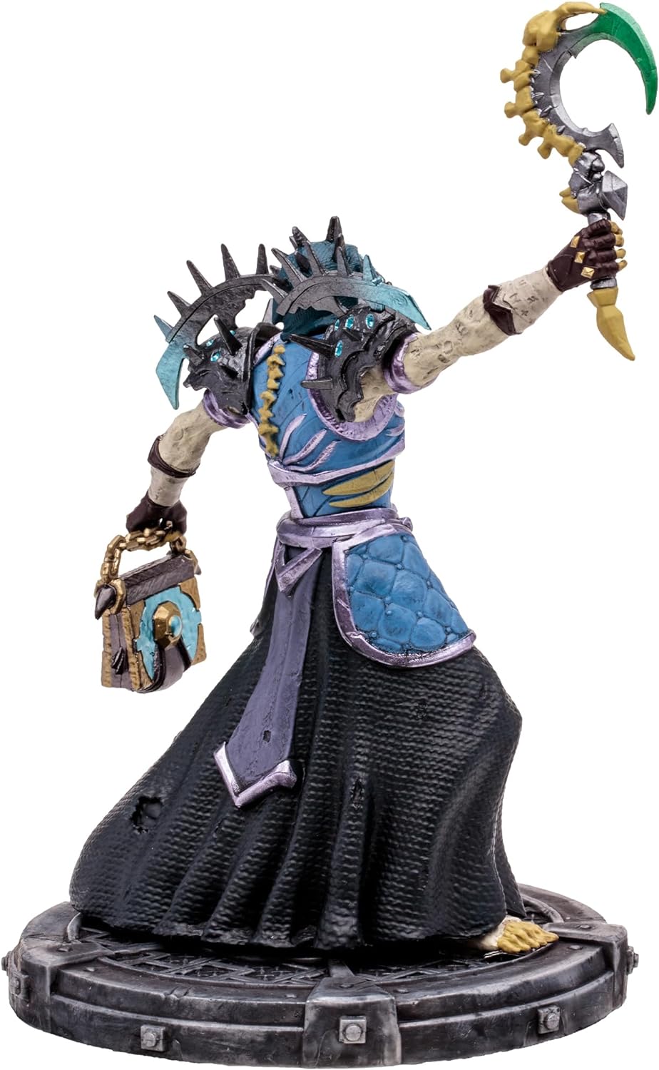 McFarlane Toys World of Warcraft Undead: Priest/Warlock (Epic) Posed Figure with 3 Weapons, Interchangeable Armor, Extra Hand, Head, Mystery Weapon, and Display Base
