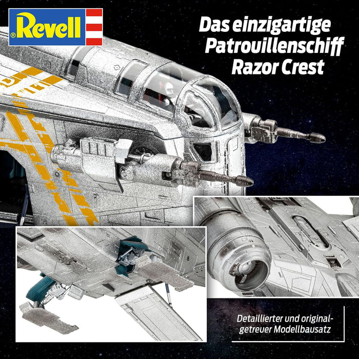 Revell 06781 Star Wars: The Mandalorian Razor Crest™ (Din Djarin) 1:72 Scale Unbuilt/Unpainted Plastic Model Kit