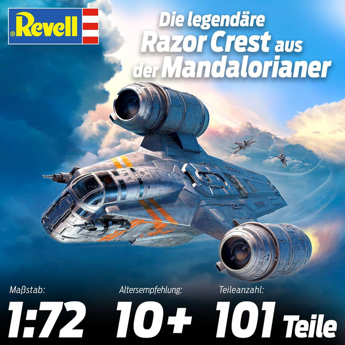 Revell 06781 Star Wars: The Mandalorian Razor Crest™ (Din Djarin) 1:72 Scale Unbuilt/Unpainted Plastic Model Kit