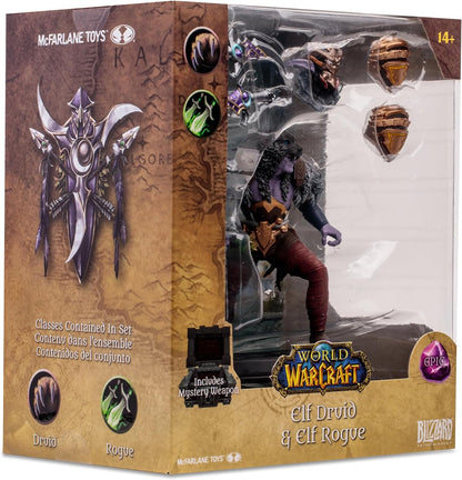 McFarlane Toys World of Warcraft 6 Inches - Night Elf: Druid/Rogue Action Figure - Incredibly Detailed 1:12 Scale Figure Based on the Global Phenomenon Night Elf: Druid/Rogue (Epic)