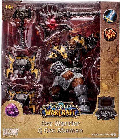 McFarlane - World of Warcraft - 1:12 Posed Figure - Orc: Shaman/Warrior (Epic