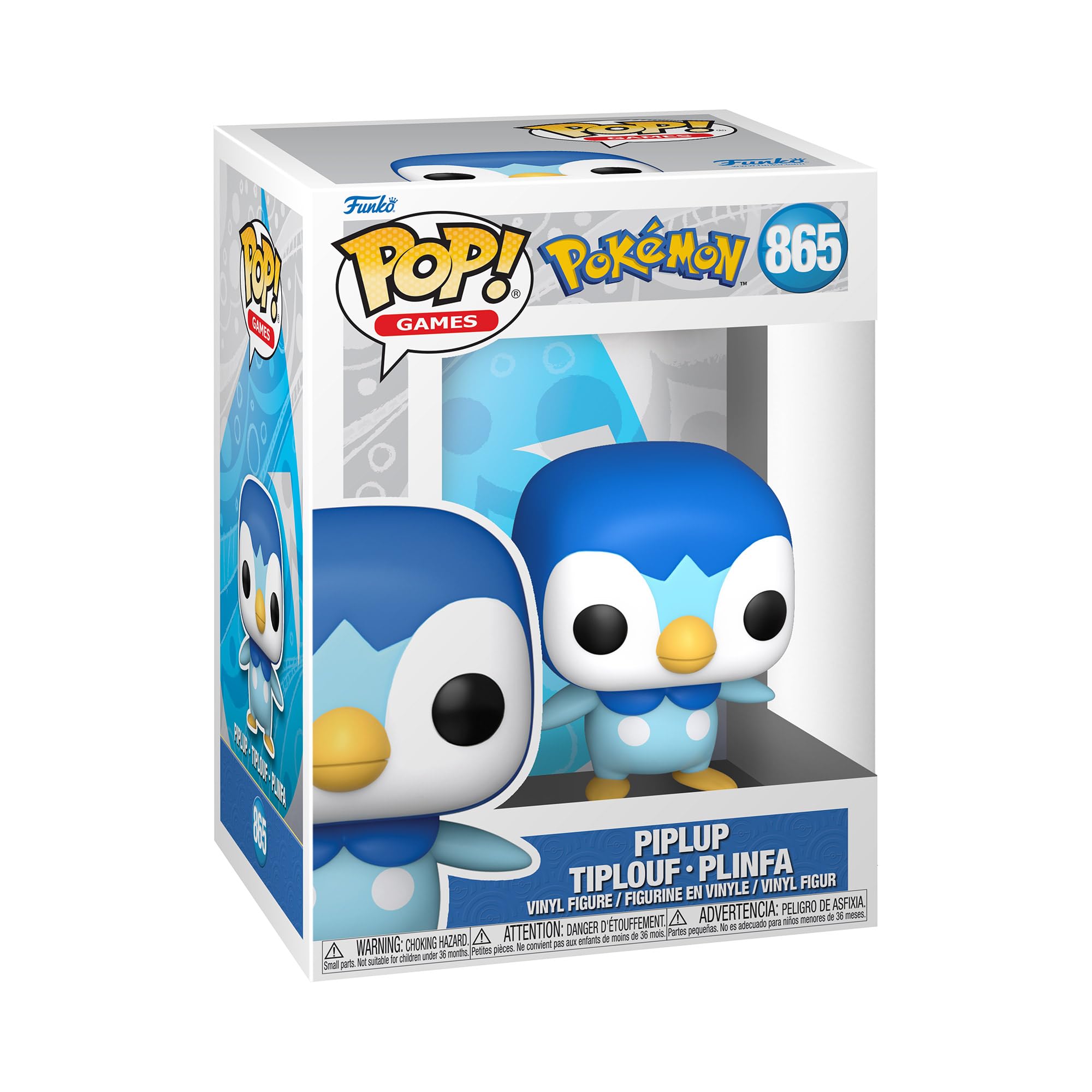 Funko POP! Games: Pokemon - Piplup - Collectable Vinyl Figure - Gift Idea - Official Merchandise - Toys for Kids & Adults - Video Games Fans - Model Figure for Collectors and Display