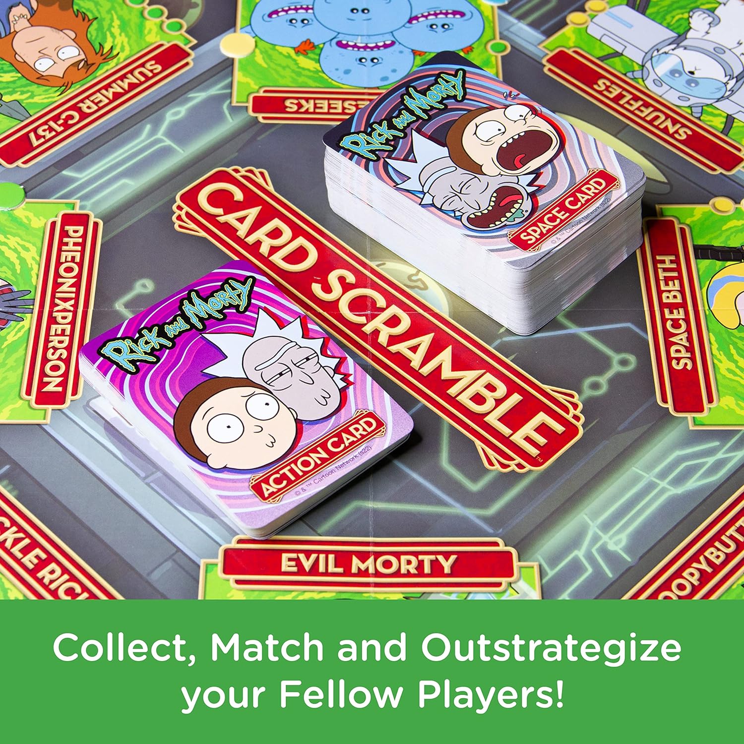 AQUARIUS - Rick and Morty Card Scramble Board Game