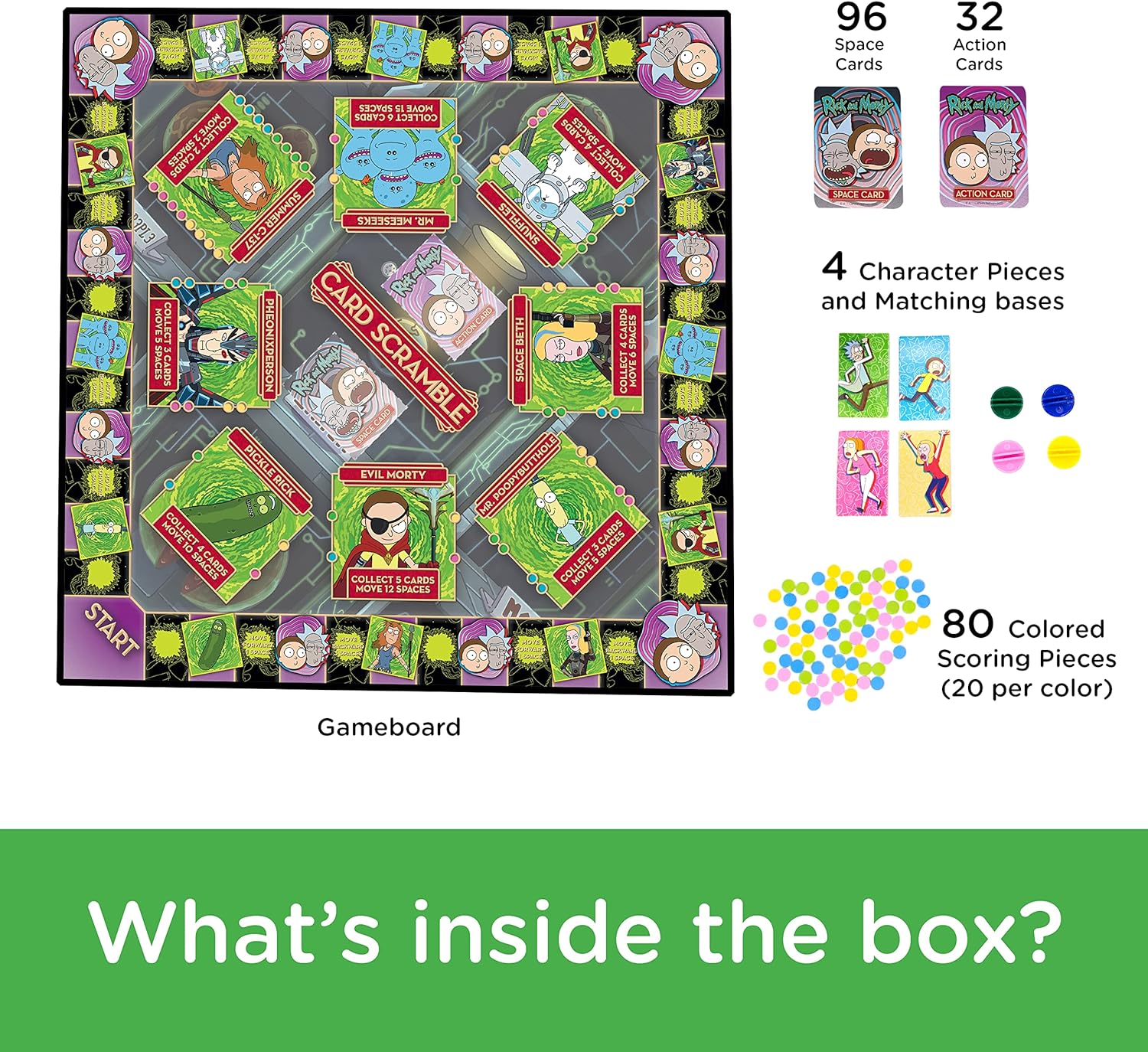 AQUARIUS - Rick and Morty Card Scramble Board Game