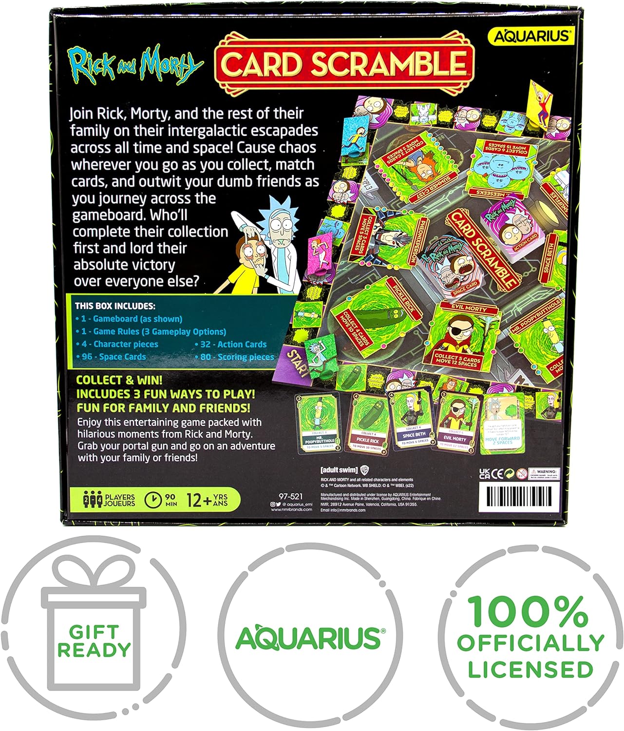 AQUARIUS - Rick and Morty Card Scramble Board Game