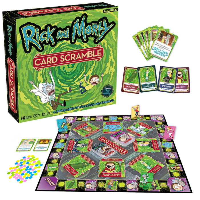 AQUARIUS - Rick and Morty Card Scramble Board Game