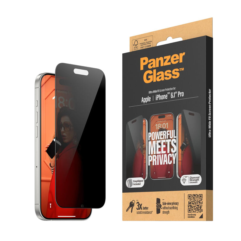 PanzerGlass Ultra Wide Fit Privacy Protection d'écran transparent Apple 1 pièce(s