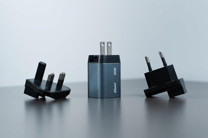 GNC-35 - Cargador GAN 35W con 1 Puerto USB-C® PD 35W / 1 Puerto USB-A QC 3.0 (EU/UK/US