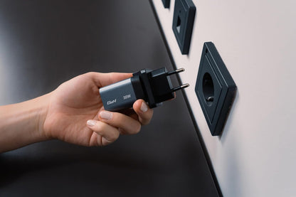GNC-35 - Cargador GAN 35W con 1 Puerto USB-C® PD 35W / 1 Puerto USB-A QC 3.0 (EU/UK/US