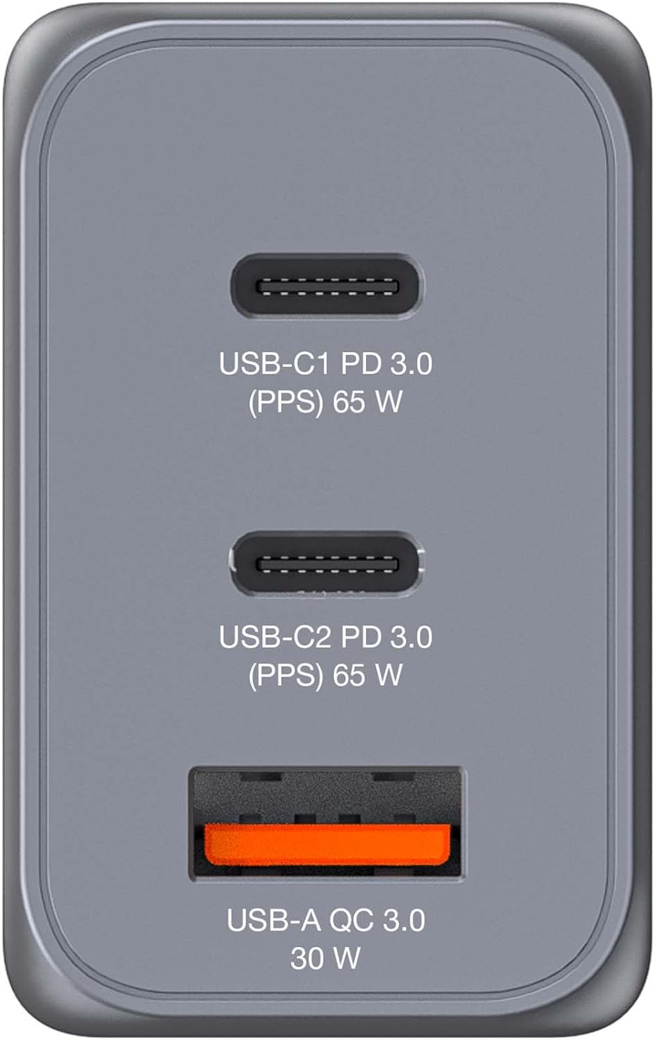 Verbatim GaN Charger 65 W, 3 Ports USB-C Ladegerät, Power Adapter mit 2 x USB-C und 1 x USB-A, Schnellladegerät ALS Mehrfachstecker, für Apple MacBook, Notebook, iPad, iPhone, Samsung und Co