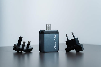 Verbatim GaN Charger 65 W, 3 Ports USB-C Ladegerät, Power Adapter mit 2 x USB-C und 1 x USB-A, Schnellladegerät ALS Mehrfachstecker, für Apple MacBook, Notebook, iPad, iPhone, Samsung und Co
