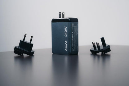 GNC-240 GaN Charger 240 W with 1 x USB-C® 140 W / 1 x USB-C® 100 W / 1 x USB-C® 65 W / 1 x USB-A QC 3.0 (EU/UK/US