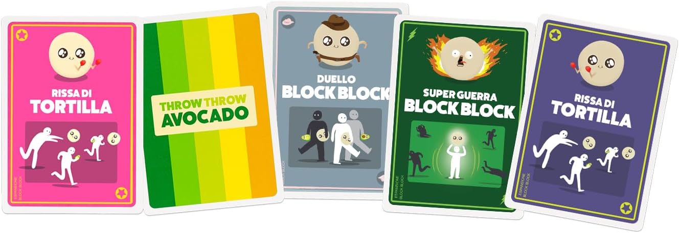 Asmodee - Block Block Burrito, Espansione per Gioco da Tavolo Throw Throw Burrito e Throw Throw Avocado, 2-6 Giocatori, 7+ Anni, Edizione in Italiano