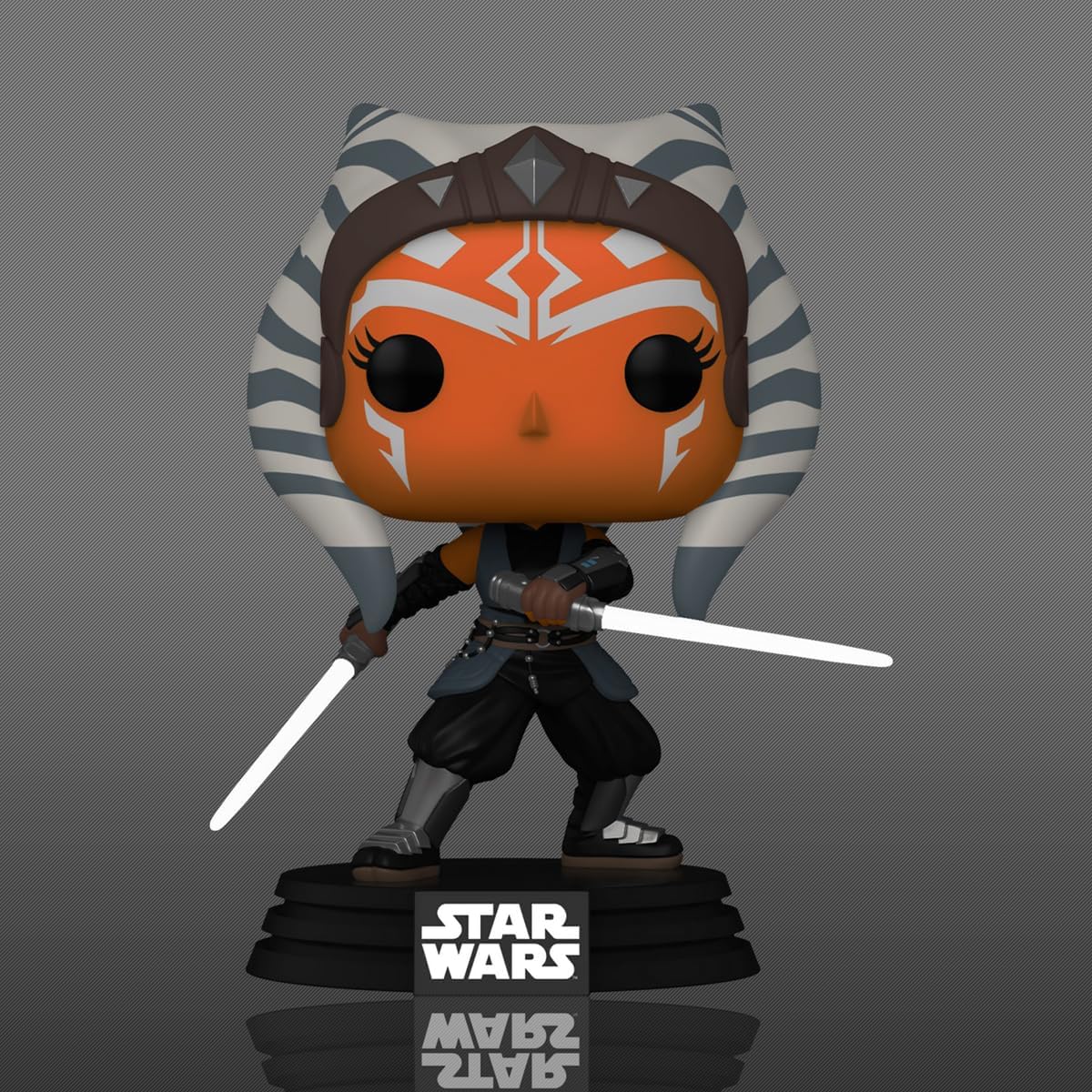 Funko Boxed Pop! & Tees (Adult): Disney Star Wars - Ahsoka Tano (Glows In The Dark) Bobble-Head Vinyl Figure & T-Shirt (