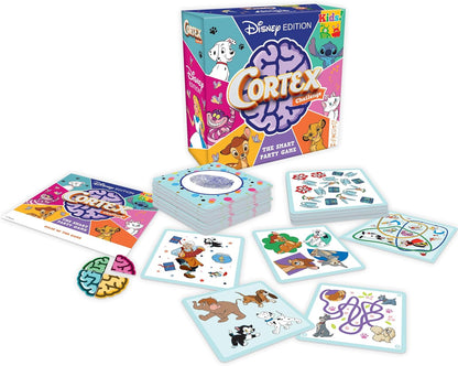 Zygomatic, Cortex Challenge Kids! Disney Edition, Familienspiel, Brettspiel, 2-6 Spieler, ab 6+ Jahren, 15 Minuten, Mehrsprachig