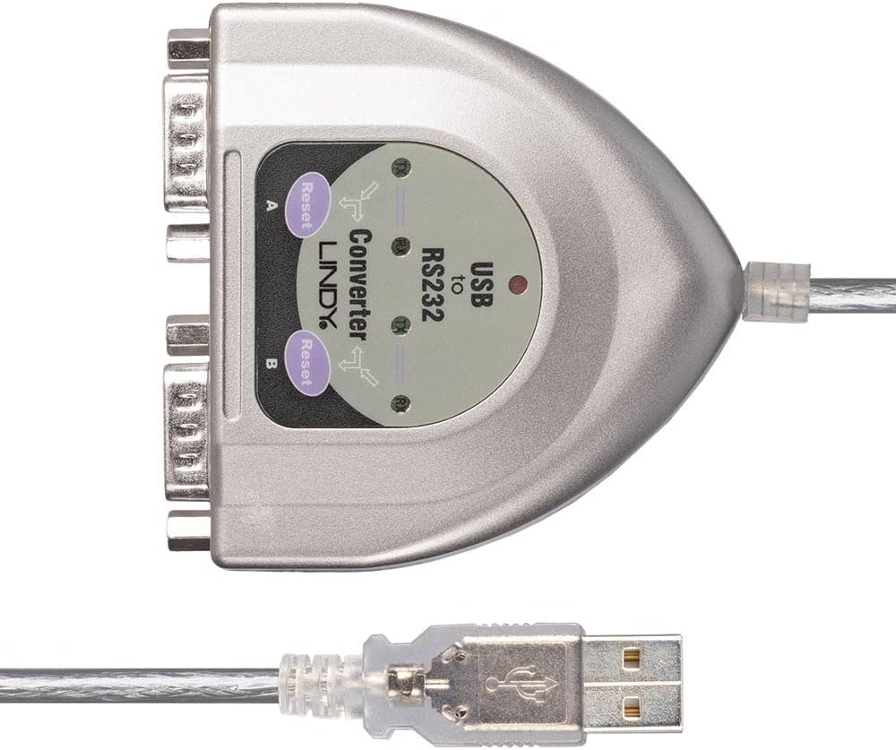 LINDY USB to Serial Adapter - 2 Port (RS232