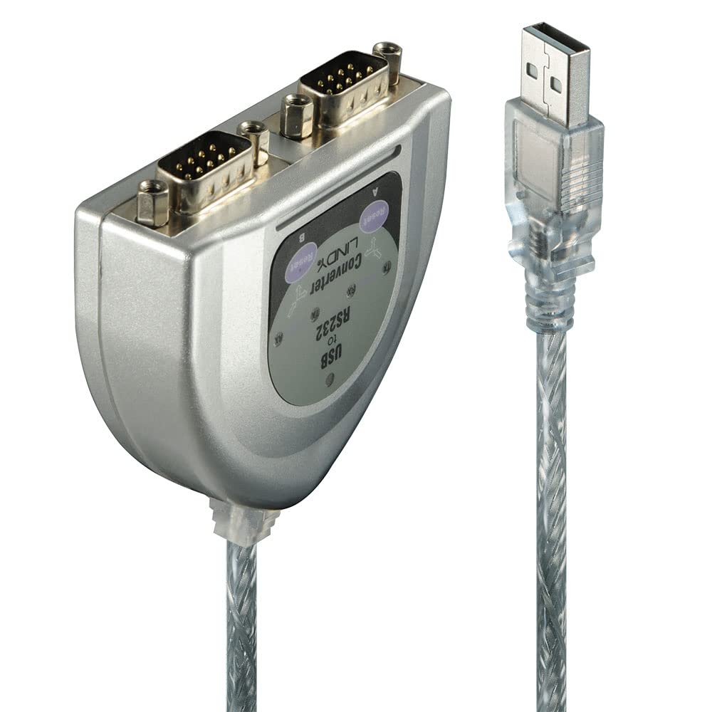 LINDY USB to Serial Adapter - 2 Port (RS232