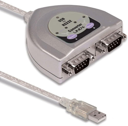 LINDY USB to Serial Adapter - 2 Port (RS232