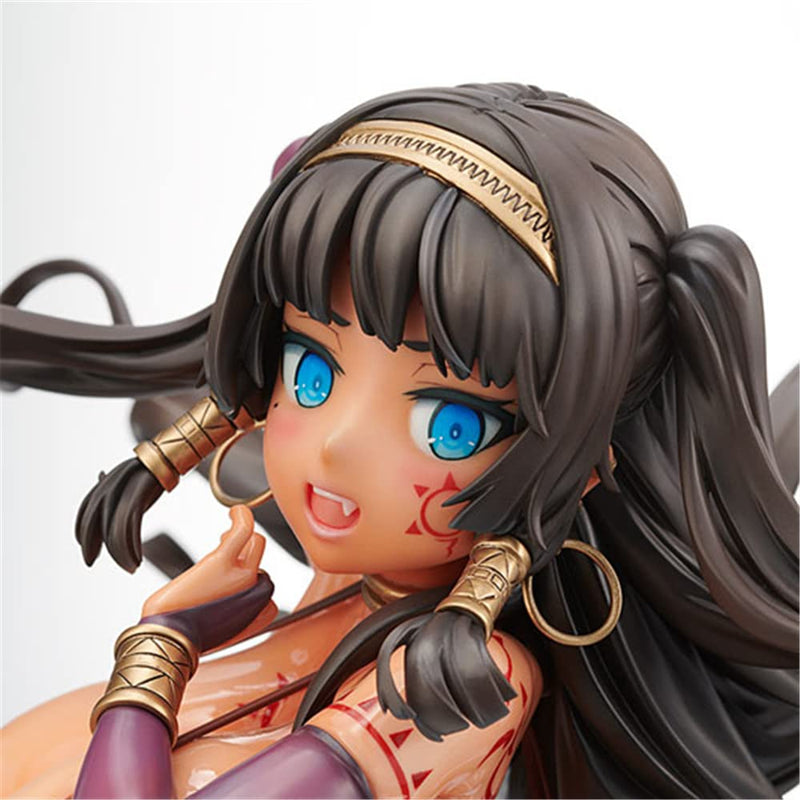AMAKUNI Large Brown Era Shahana Nana 1/5 Scale PVC Painted Finished Figure (Slimy Teka Glossy Skin Ver.) Smooth and Glossy Skin Ver.