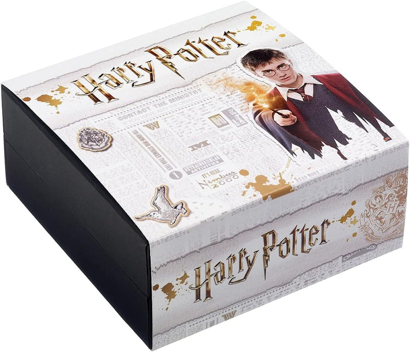 Official Harry Potter Deathly Hallows Gold Necklace Embellished with Swarovski® Crystals