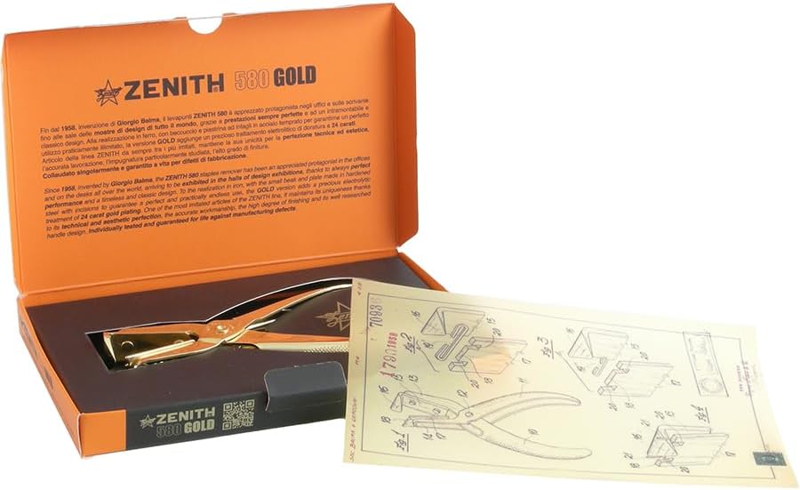 ZENITH Staple Remover Item 580 Gold