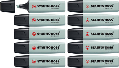 Highlighter - STABILO BOSS ORIGINAL NatureCOLORS - Pack of 10