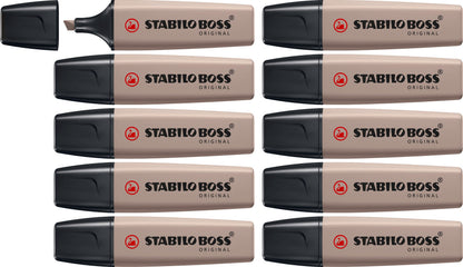 Highlighter - STABILO BOSS ORIGINAL NatureCOLORS - Pack of 10