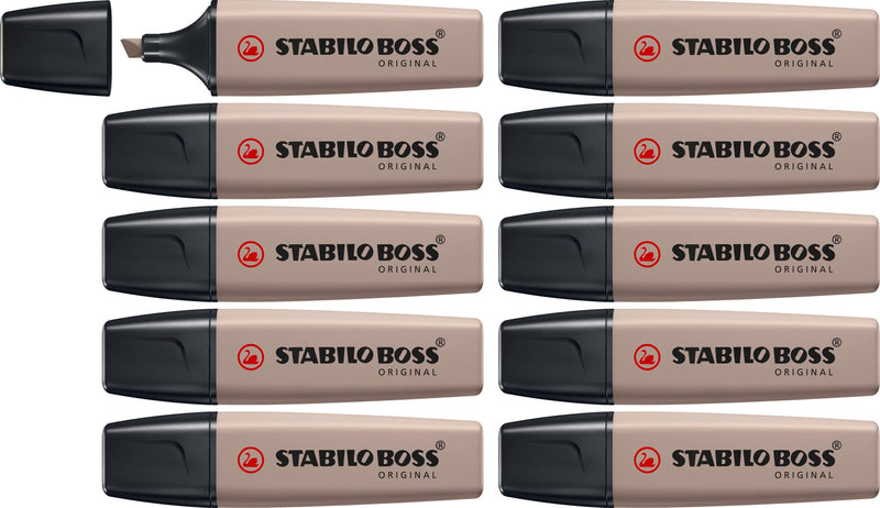 Highlighter - STABILO BOSS ORIGINAL NatureCOLORS - Pack of 10