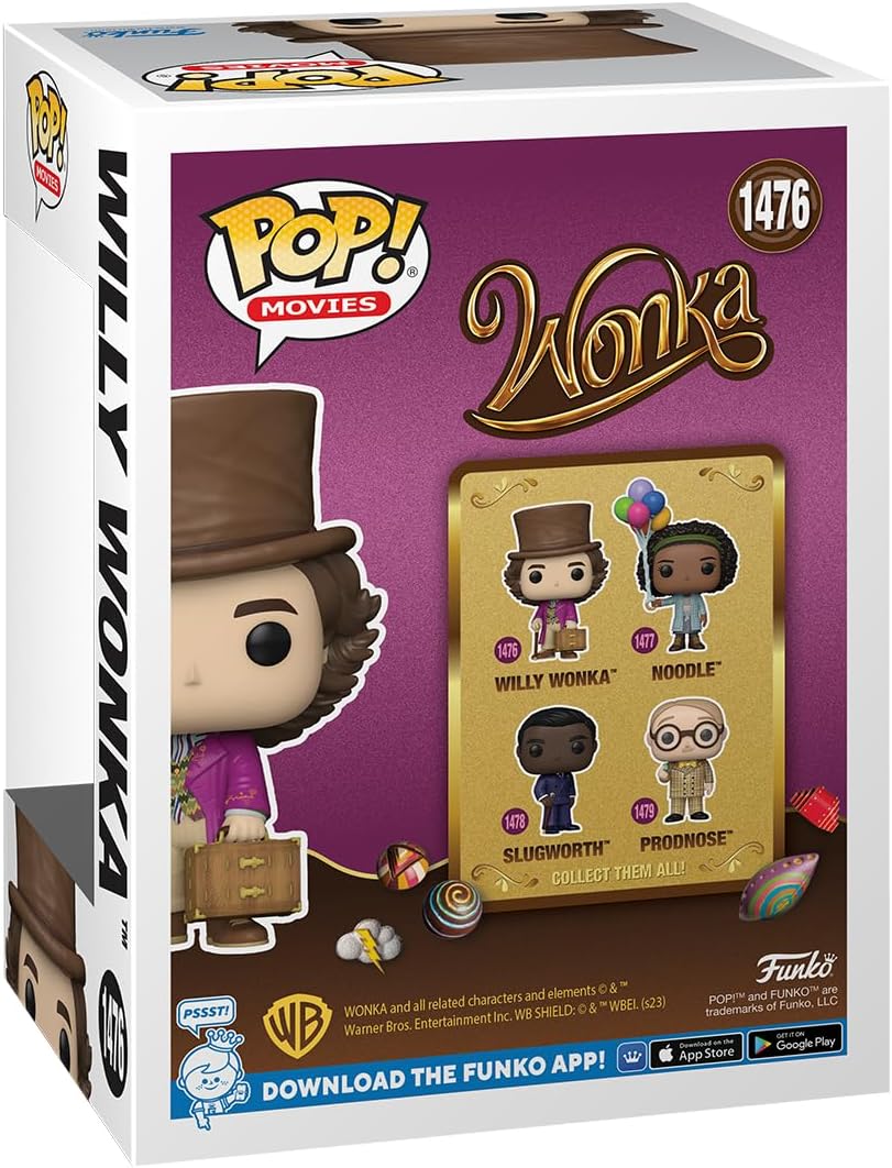 Funko POP! Movies: Wonka - Willy Wonka - Vinyl-Sammelfigur - Geschenkidee - Offizielle Handelswaren - Spielzeug Für Kinder Und Erwachsene - Movies Fans - Modellfigur Für Sammler Und Display