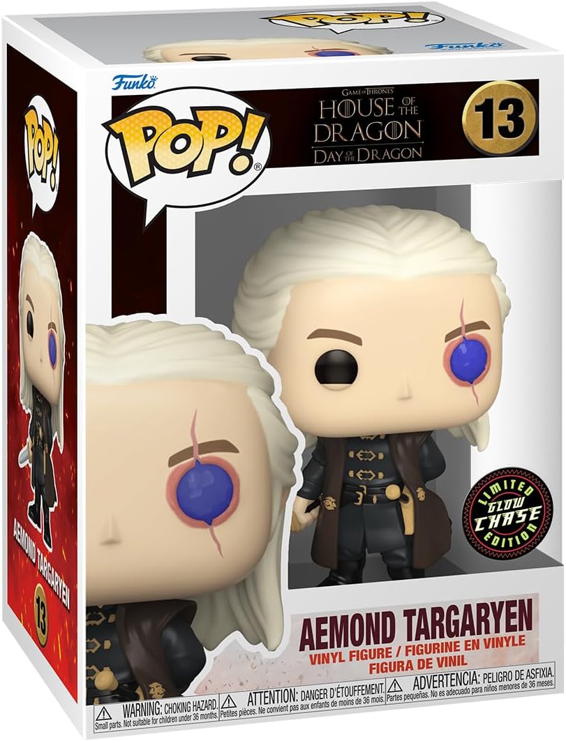 Funko POP! TV: House Of the Dragon - Aemond Targaryen - 1/6 Odds for Rare Chase Variant - Collectable Vinyl Figure - Gift Idea - Official Merchandise - Toys for Kids & Adults - TV Fans