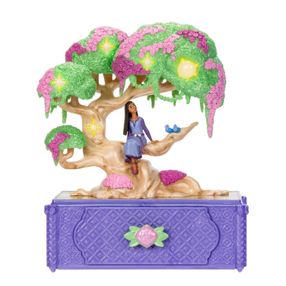 Disney's Wish Musical Wishing Tree Jewellery Box with Featured Iconic Song from Movie. Includes Accessories In Drawer For Added Play. Perfect for Girls Aged 3+, Purple